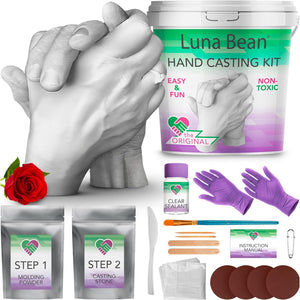 Hand Casting Kit – Couples Gifts Idea, Anniversary for Couple Gift, Mothers Day Gifts, Fun Date Night Ideas, Gift for Women and Men, Hand Mold Kit, Valentines Day, Christmas
