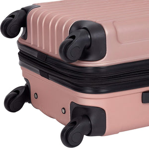 Expandable Midtown Hardside 4-Piece Luggage Travel Set, Rose Gold